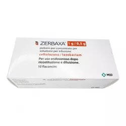 Зербакса порошок для приготовления инъек. р-ра 1000мг+500мг №10 фото
